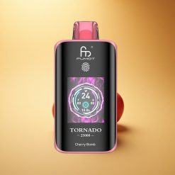 Fumot Tornado 25000 Puffs Češnjev Naboj HD Ekran 700mAh 20ml