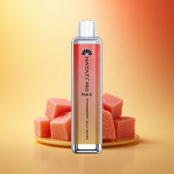 Hayati Pro Max 4000 Puffs Jagodni Žele Bonboni z Dvojno 1.1 Ohm Mrežno Tuljavo in 2ml Rezervoarjem