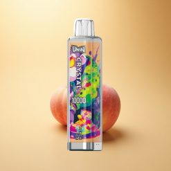 Uwin Crystal 10000 Puffs Breskva Led RGB 18ml 650mAh